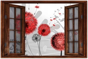 Poszterek 60x40 Piros pitypangok