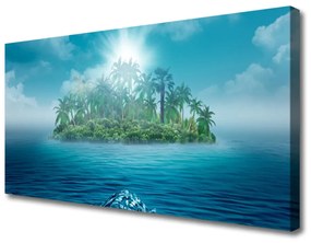 Vászonkép nyomtatás Sea Island Tájkép 120x60 cm