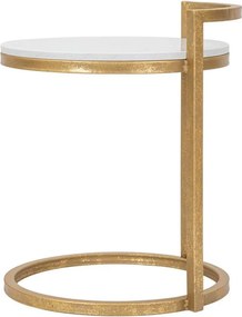 Kerek tárolóasztal márvány asztallappal ø 40,5 cm Round Marble – Mauro Ferretti