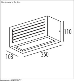 LUCIDE 27853-01-97 DIMO Modern Kültéri Fali Lámpa E27 IP54