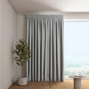 Függöny ráncoló szalaggal 1 db 130x260cm szürke
