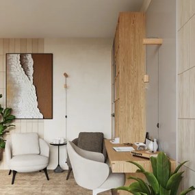 Sollux SL.1644 - Fali lámpa NIMBI 1xE27/15W/230V bükkfa