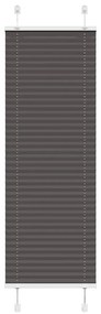 pliszírozott redőny fekete 40x100 cm szövetszélesség 39,4 cm
