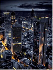 Fotótapéta Éjszakai város Felhők csillogó vinil 184x254 +ragasztó