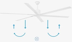 FARO 33461A - Mennyezeti ventilátor ANDROS XL fehér á. 213 cm + távirányítás