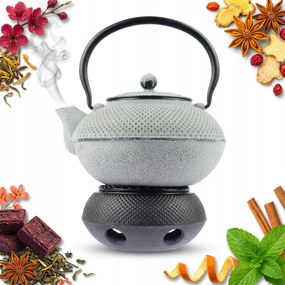 Vízforraló Öntöttvas Teáskanna 1,5 L Teafőző Szűrő Öntöttvas Melegítő