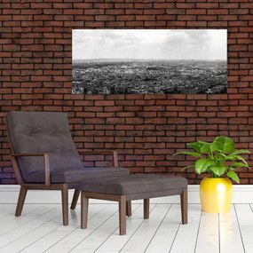 Kép - Házak háztetői Párizsban (120x50 cm)