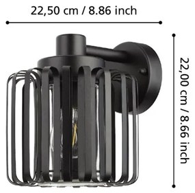 Eglo 900672 - Kültéri fali lámpa SELINUS 1xE27/40W/230V IP65