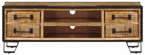 tömör mangófa TV-szekrény 120 x 30 x 40 cm
