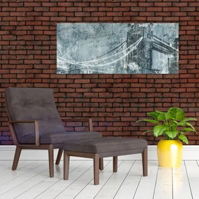 Kép - Tower Bridge hideg tónusokkal (120x50 cm)