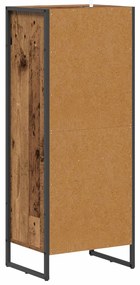 vidaXL Fürdőszoba Székény fiókkal Öreg fa 40 x 30 x 100 cm Faanyag