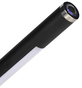 Modern állólámpa fekete, LED-del és érintőképernyős dimmerrel - Berdien