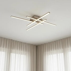 Brilagi - LED mennyezeti lámpa STRIPES LED/37W/230V ezüstszínű