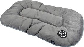 Szürke velúr fekhely kutyáknak 87x55 cm Flakes – Love Story