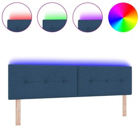 LED Fejtámla Gombtűzött Kék 90 cm Szövet