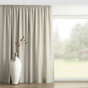 Függöny ráncoló szalaggal 1 db 140x260cm fekete