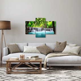 Kép - Vízesés, türkizkék (90x60 cm)