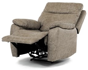 TV és relax fotel elektromos vezérléssel, vintage dekorációjú szarvasgomba szövettel bevonva, 1 motor 240V