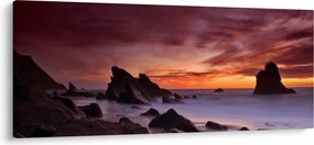 Naplemente a tengerparton képe (120x50 cm)