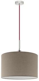 Eglo - LED függeszték TUNJA 1xE27/60W/230V taupe színben