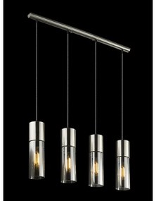 GLOBO 21000-4HN - Csillár zsinóron ANNIKA 4xE27/25W/230V króm