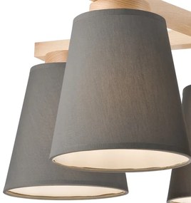 ELLIE mennyezeti lámpa 5xE27/60W/230V szürke