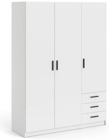 Fehér ruhásszekrény 147x200 cm Sprint – Tvilum