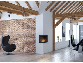 InFire - Sarok BIO kandalló 45x60 cm 3kW fekete