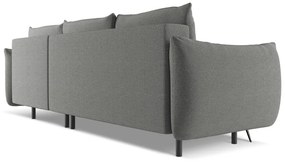 Világosszürke sarokkanapé (jobb oldali) Malie – Makamii