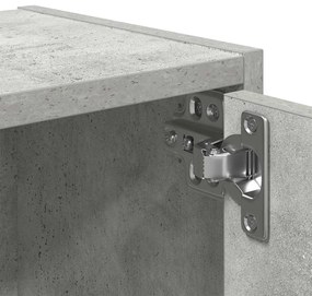 betonszürke szerelt fa könyvespolc 40x24x52 cm