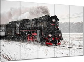 Vászonkép 100x70 Mozdony Ol49-59 Hó