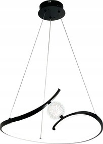 Függőlámpa Perla Black 34W Led