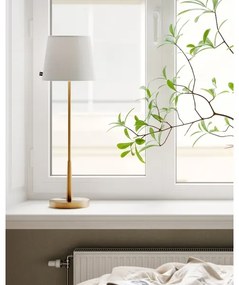 ByRydens 4002740-6501 - Asztali lámpa LUMI 1xE27/8W/230V fehér/arany 68,5 cm