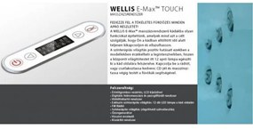 Dublo E-Drive aszimmetrikus hidromasszázs kád,180x130 cm-es méretben csaptelep nélkül