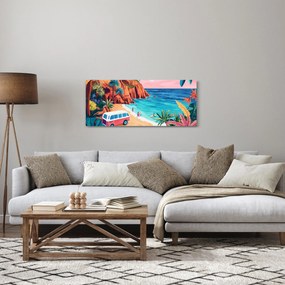 Kép - Lakóautó az óceánnál (120x50 cm)