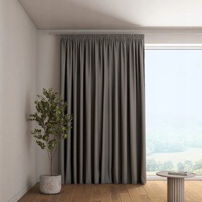 Függöny ráncoló szalaggal 1 db 130x245cm szürke