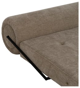 Bézs kinyitható zsenília fotel – Ixia