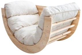 Natúr színű borovi fenyő hinta 60x100x60 cm Montessori – Little Nice Things