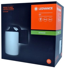 Ledvance - Kültéri fali lámpa CYLINDER 1xE27/60W/230V IP43 fekete