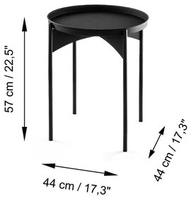 Simo Black kisasztal