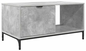 Dohányzóasztal Beton szürke 90 x 49 x 46 cm Faanyag
