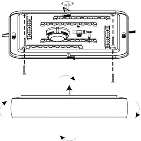 Eglo 99109 - LED Mennyezeti lámpa RUIDERA LED/22W/230V