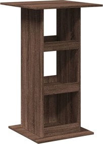vidaXL barna tölgy színű szerelt fa bárasztal tárolóval 60x60x102 cm