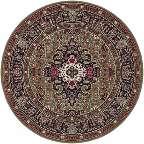 Kerek szőnyeg 160cm hagyományos, klasszikus minta a nappaliba puha sörtékkel