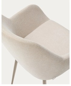 Krémszínű étkezőszék Konna – Kave Home