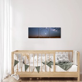 Kép - Éjszaka a sivatagban (órával) (90x30 cm)