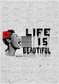 Poszterek 70x100 Banksy Life is beautiful