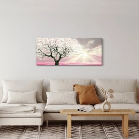 Rózsaszín fa képe (120x50 cm)
