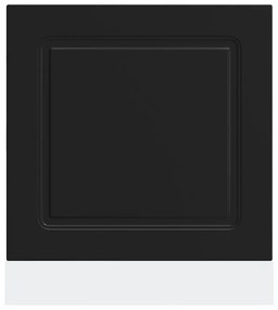 vidaXL mosogatógép panel Kalmar fekete 60x1,5x67 cm gépesített fa