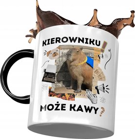 Fekete Kapibara Bögre Születésnapra Névnapra Ajándék Nyomtatott Fotóval